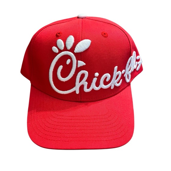 Chick-fil-A Embroidered Red SnapBack Hat - Picture 1 of 6